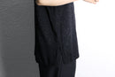 black poly jacquard S/S shirt