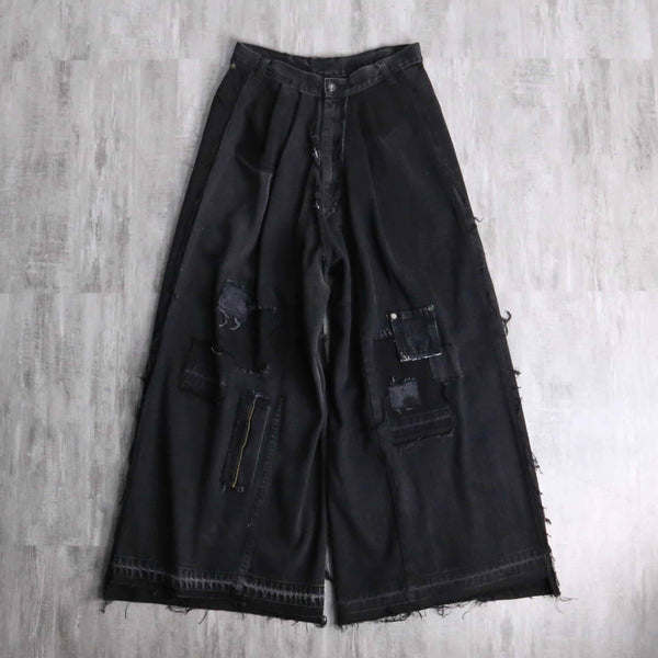"Re:make" extra buggy denim pants