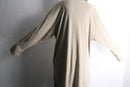 paisley pattern beige long shirt jacket