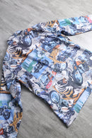 70’s total pattern poly dress shirt