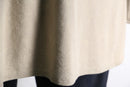 paisley pattern beige long shirt jacket