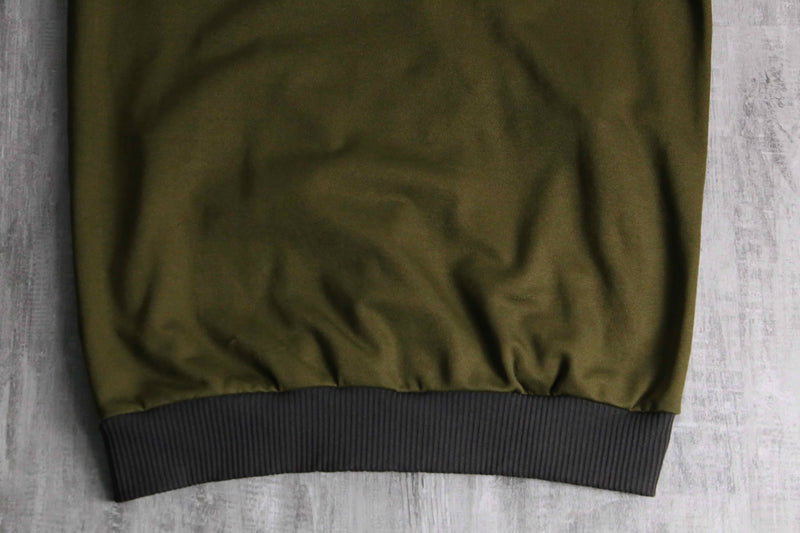 00's "adidas" moss green track jacket