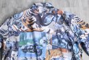 70’s total pattern poly dress shirt