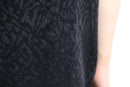 black poly jacquard S/S shirt