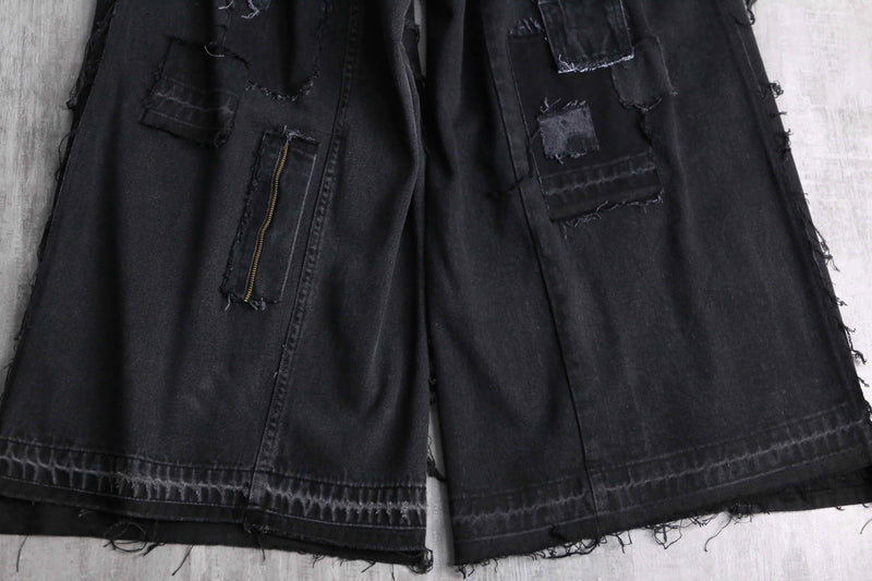"Re:make" extra buggy denim pants