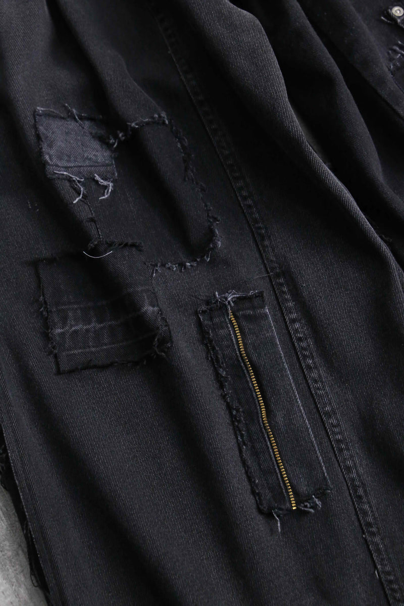 "Re:make" extra buggy denim pants