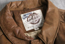 80’s fade brown a-2 type leather jacket