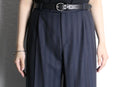 two tuck stripe tapered slacks
