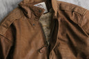 80’s fade brown a-2 type leather jacket
