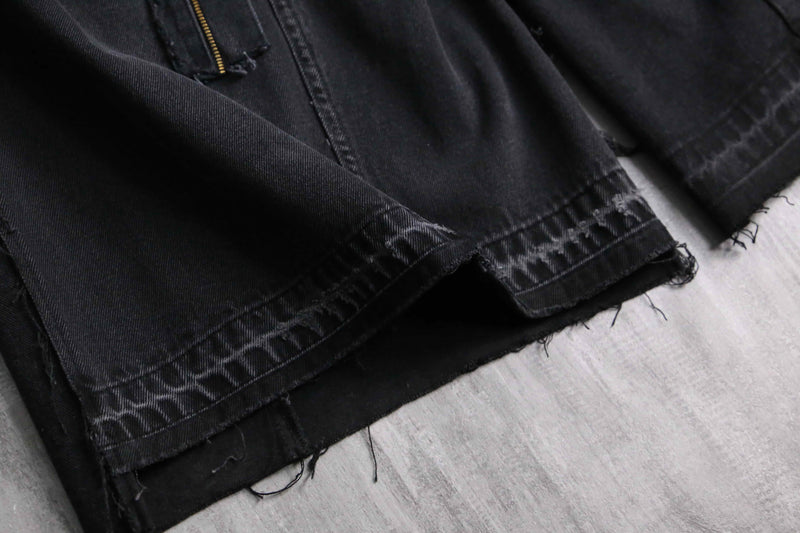 "Re:make" extra buggy denim pants