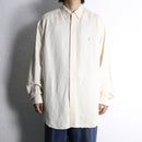 “Ralph Lauren BLAKE” ivory silk linen shirt