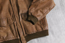 80’s fade brown a-2 type leather jacket