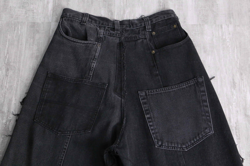 "Re:make" extra buggy denim pants