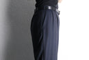 two tuck stripe tapered slacks