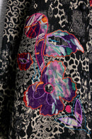 flower × paisley embroidery gobelin jacket