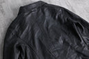 black leather double riders jacket