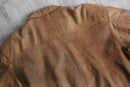 80’s fade brown a-2 type leather jacket