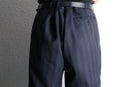 two tuck stripe tapered slacks