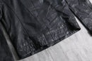 black leather double riders jacket