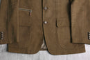 brown color fake layered jacket