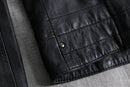 black leather double riders jacket