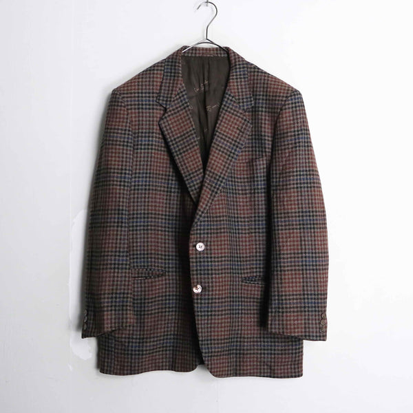 "Pierre Cardin" tartan check tailored jacket