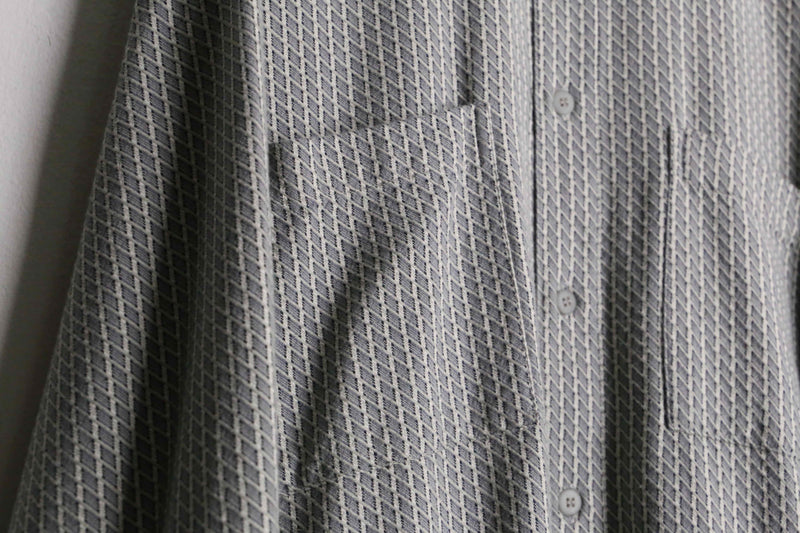 all woven pattern cotton shirt made in Italy