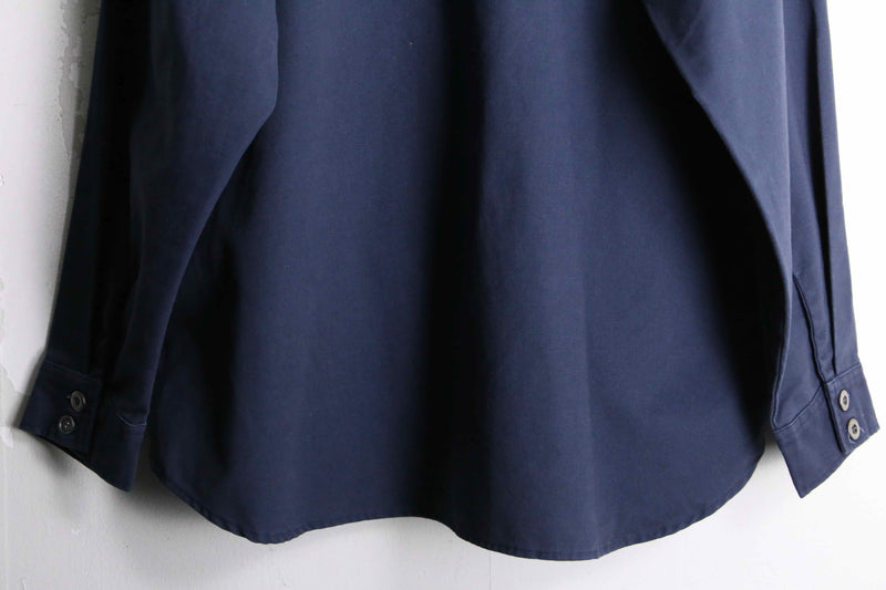 navy color cotton cavalry shirts
