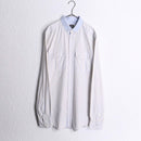 "DOLCE & GABBANA" stripe pattern button down L/S shirt