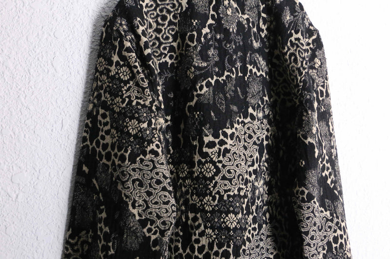 flower × paisley embroidery gobelin jacket