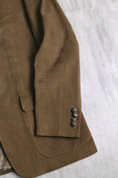 brown color fake layered jacket