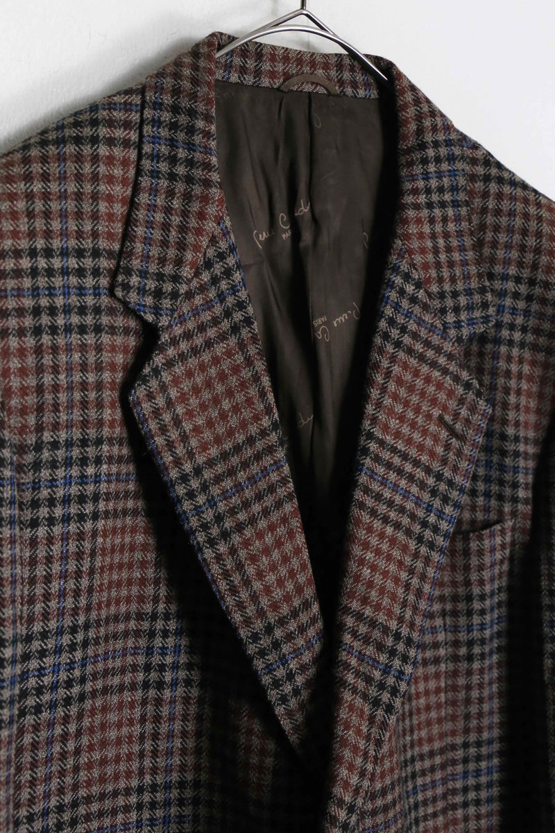 "Pierre Cardin" tartan check tailored jacket