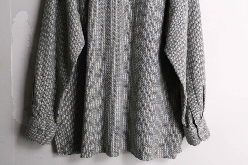 all woven pattern cotton shirt made in Italy