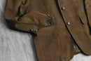 brown color fake layered jacket