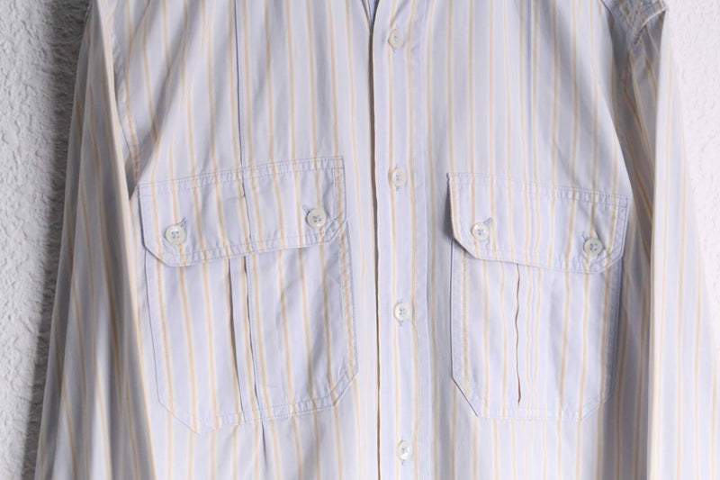 "DOLCE & GABBANA" stripe pattern button down L/S shirt