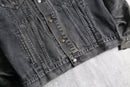 “LEVI’S” fade black denim tracker jacket
