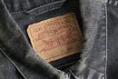 “LEVI’S” fade black denim tracker jacket