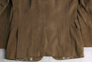 brown color fake layered jacket