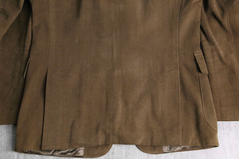 brown color fake layered jacket