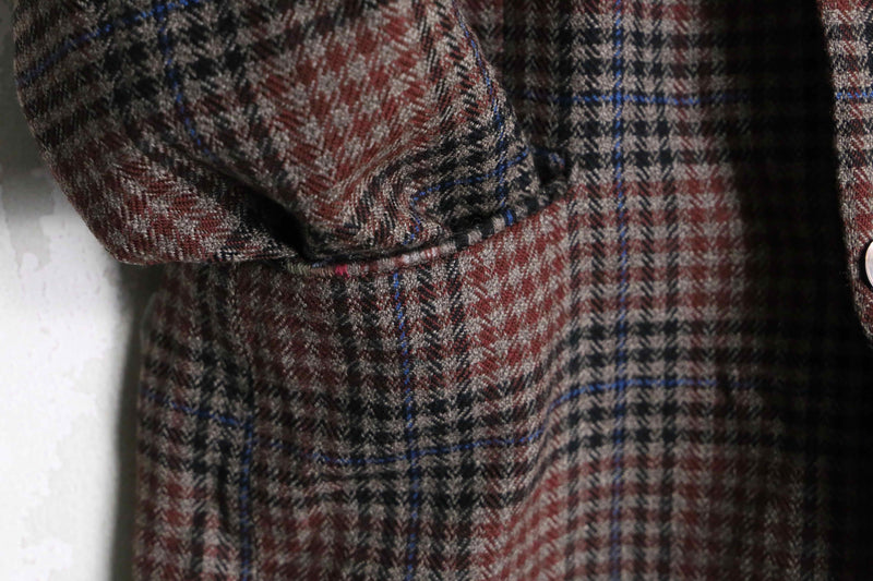 "Pierre Cardin" tartan check tailored jacket