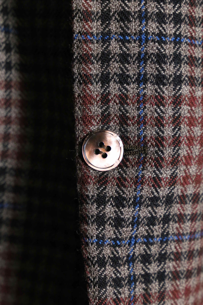 "Pierre Cardin" tartan check tailored jacket