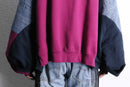 "Re:make" lace×denim docking hoodie