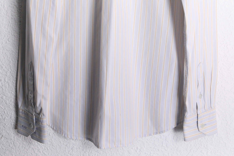 "DOLCE & GABBANA" stripe pattern button down L/S shirt
