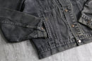 “LEVI’S” fade black denim tracker jacket