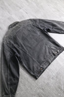 “LEVI’S” fade black denim tracker jacket