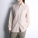 70’s stripe cotton poly shirt
