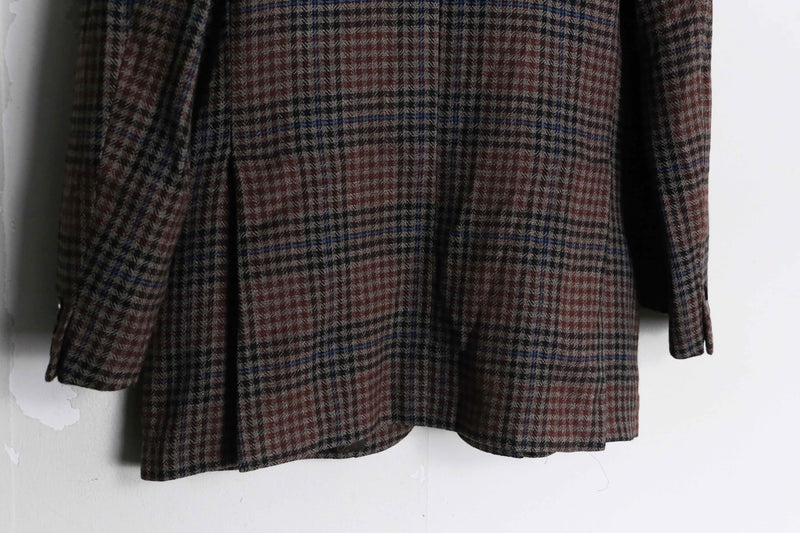 "Pierre Cardin" tartan check tailored jacket