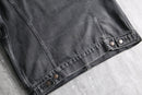 “LEVI’S” fade black denim tracker jacket