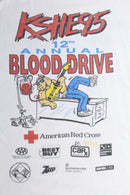“KSHE95 Blood Drive” event print Tee
