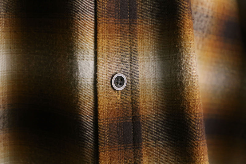 light brown ombre check shirt